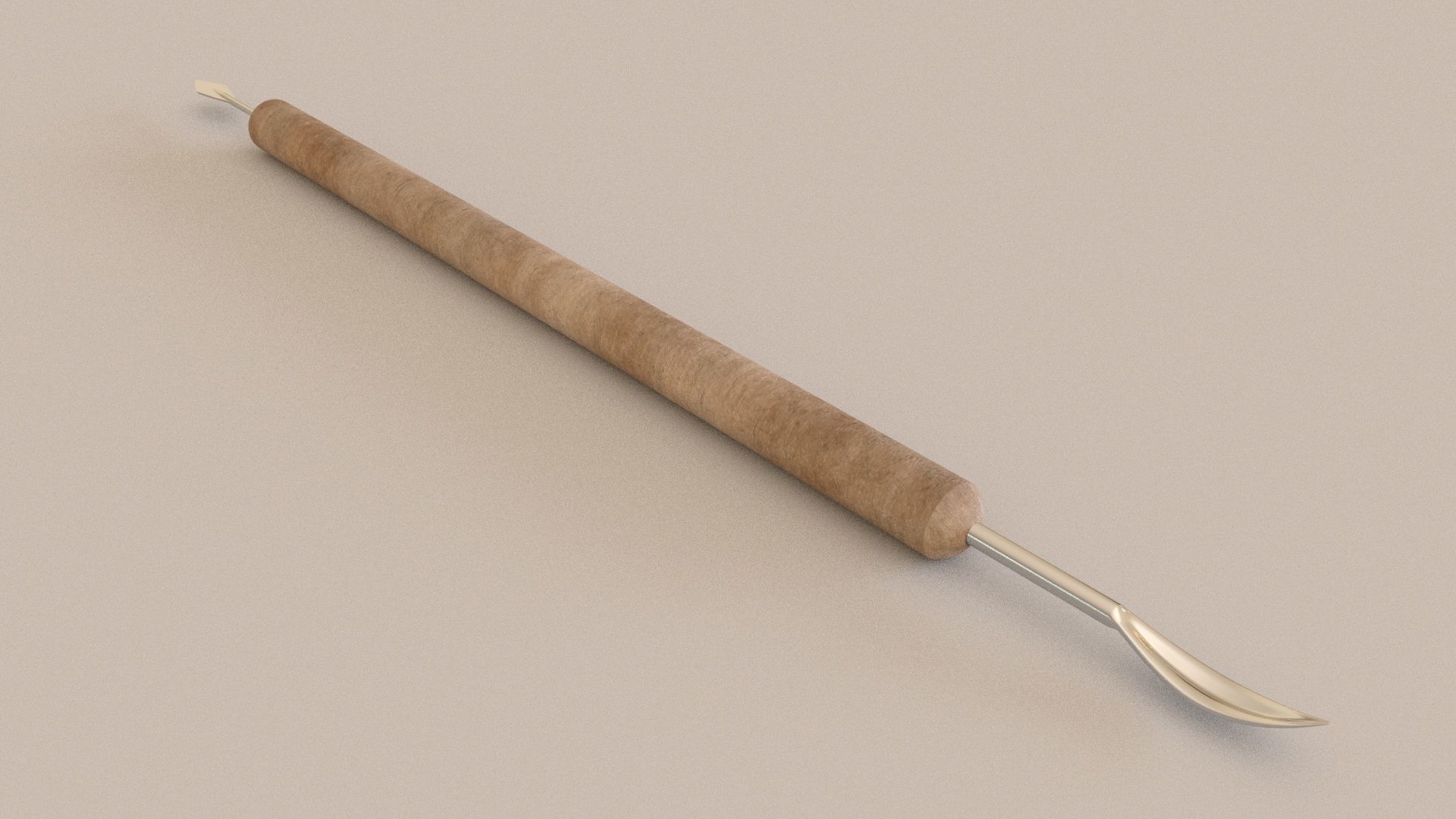 clay sculpture tools 3 3D Model Low-poly 3D model_2