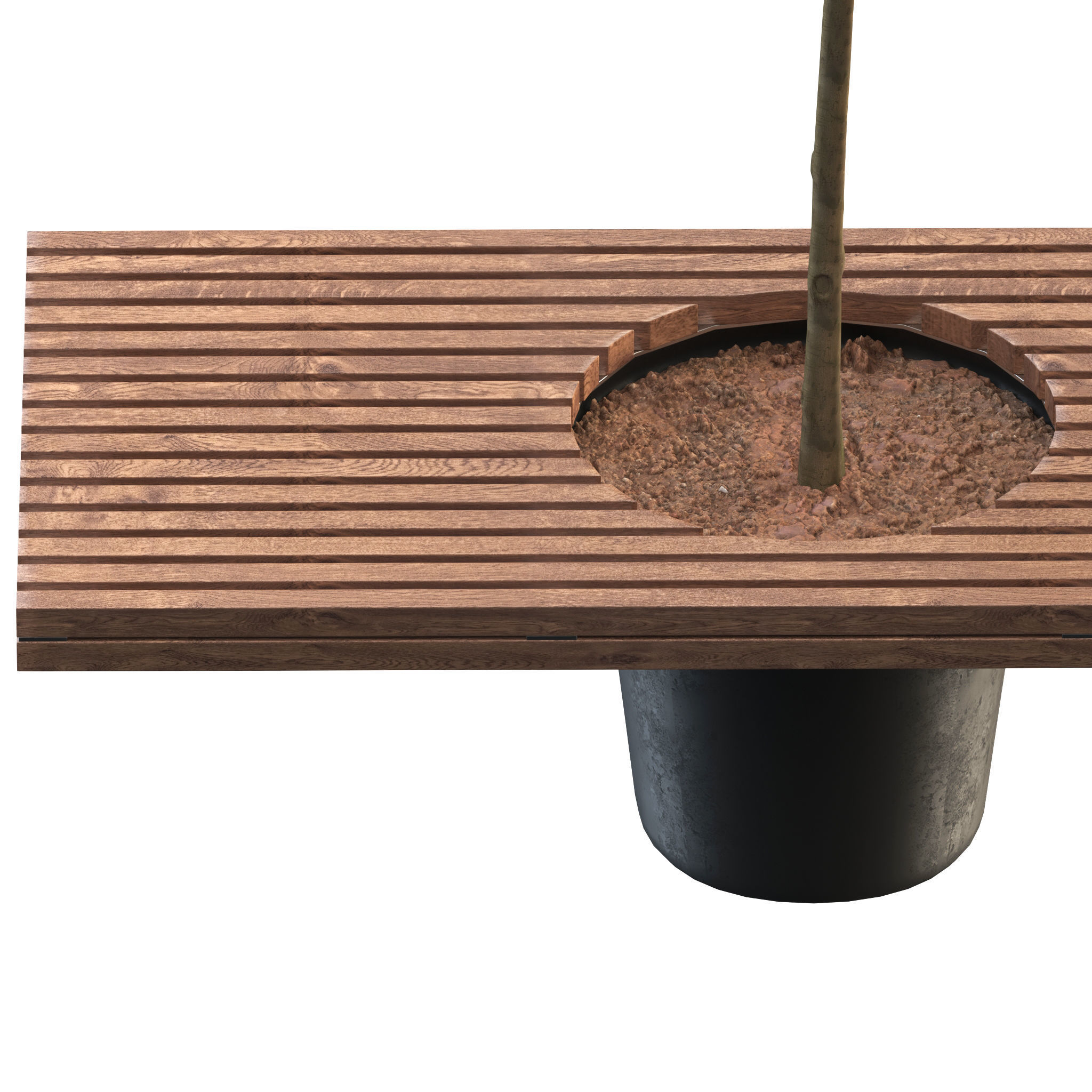 Romeo and juliet bench 3D model_3