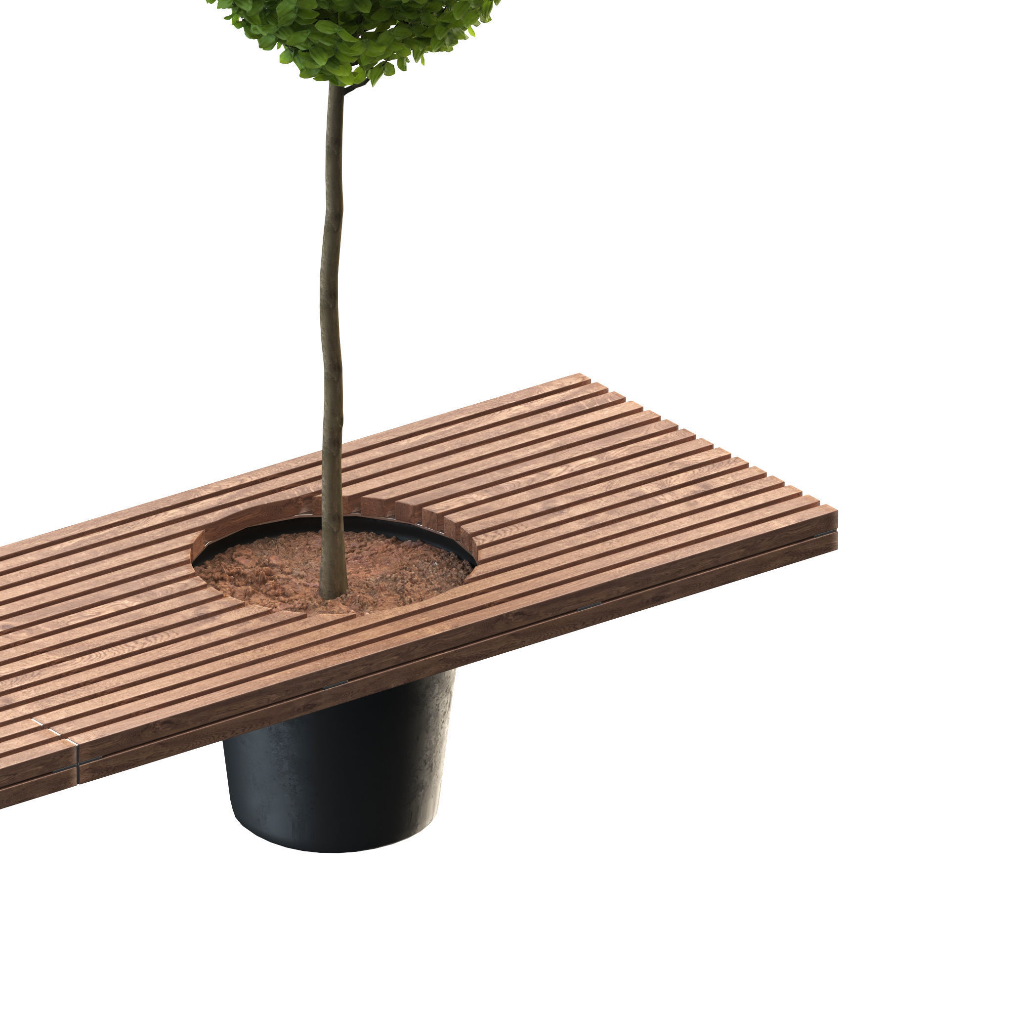 Romeo and juliet bench 3D model_2