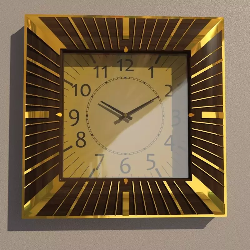 Wall clock 3D model