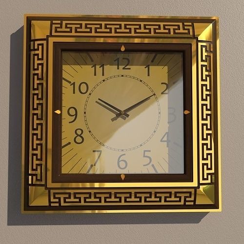 Wall clock 3D model