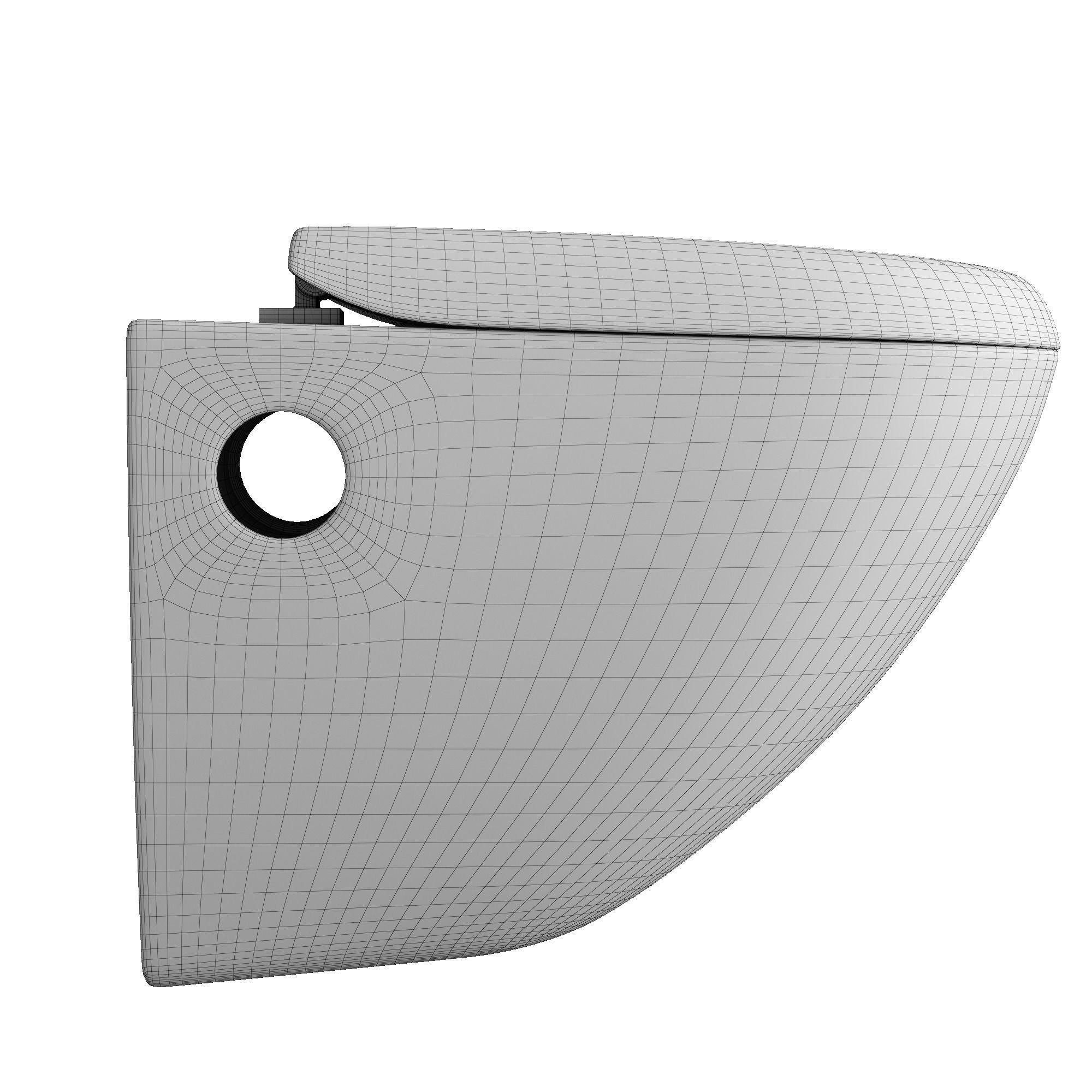 Wall Hung Water closet toilet 3D model Modeled in 3ds max  3D model_7