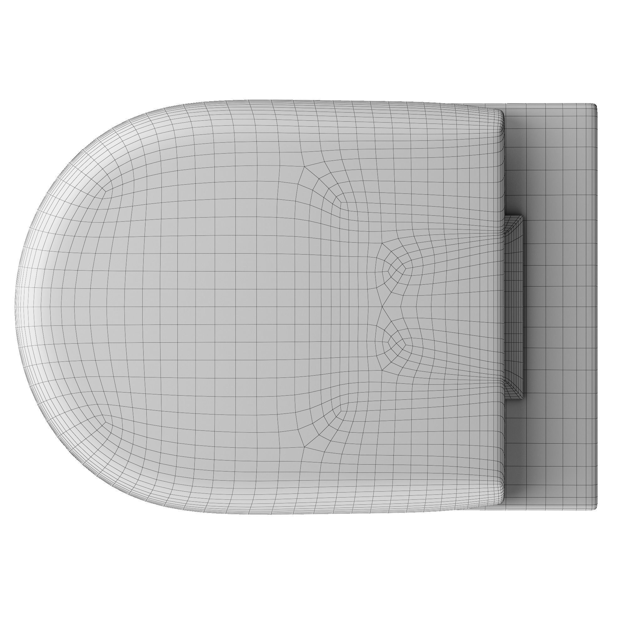 Wall Hung Water closet toilet 3D model Modeled in 3ds max  3D model_8