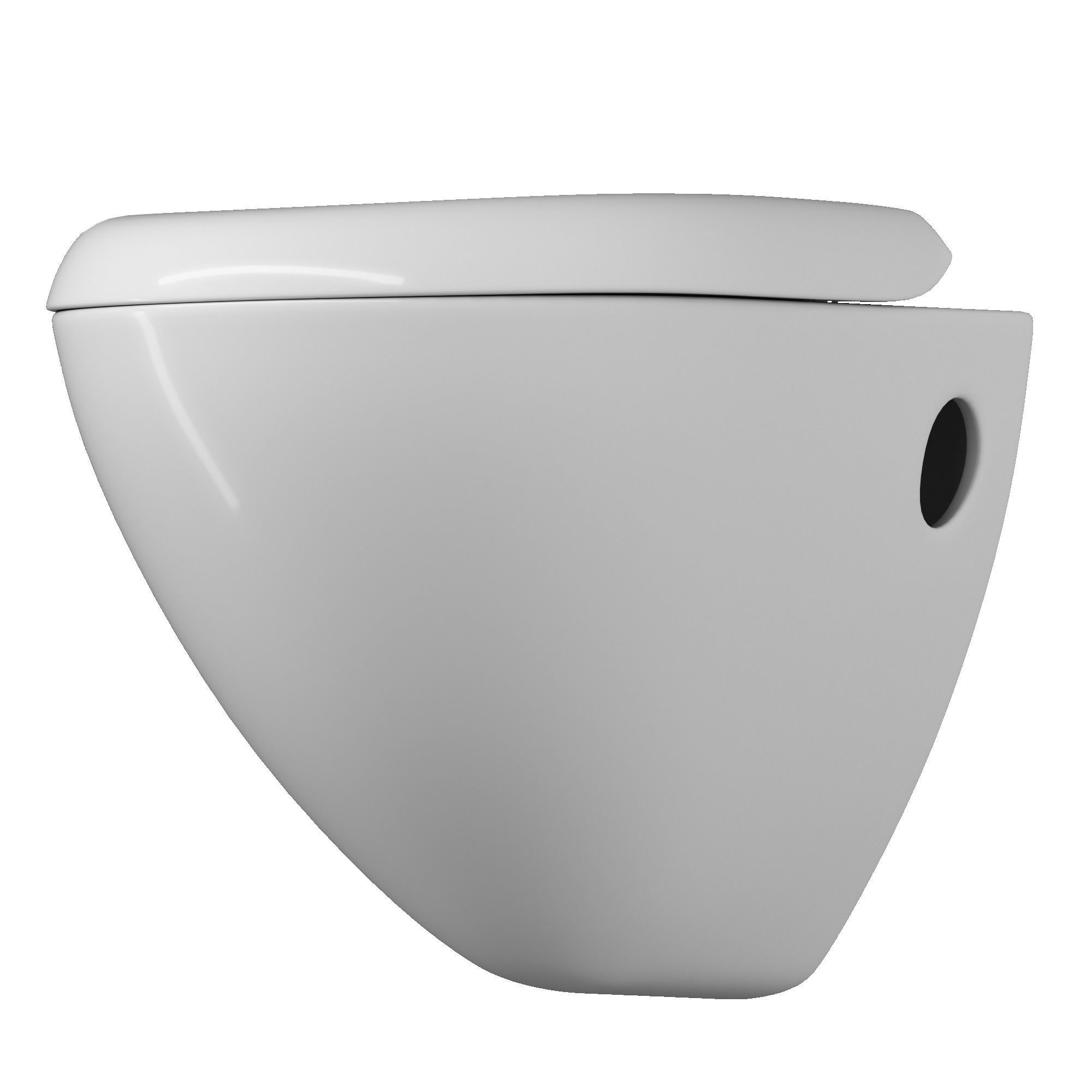 Wall Hung Water closet toilet 3D model Modeled in 3ds max  3D model_4