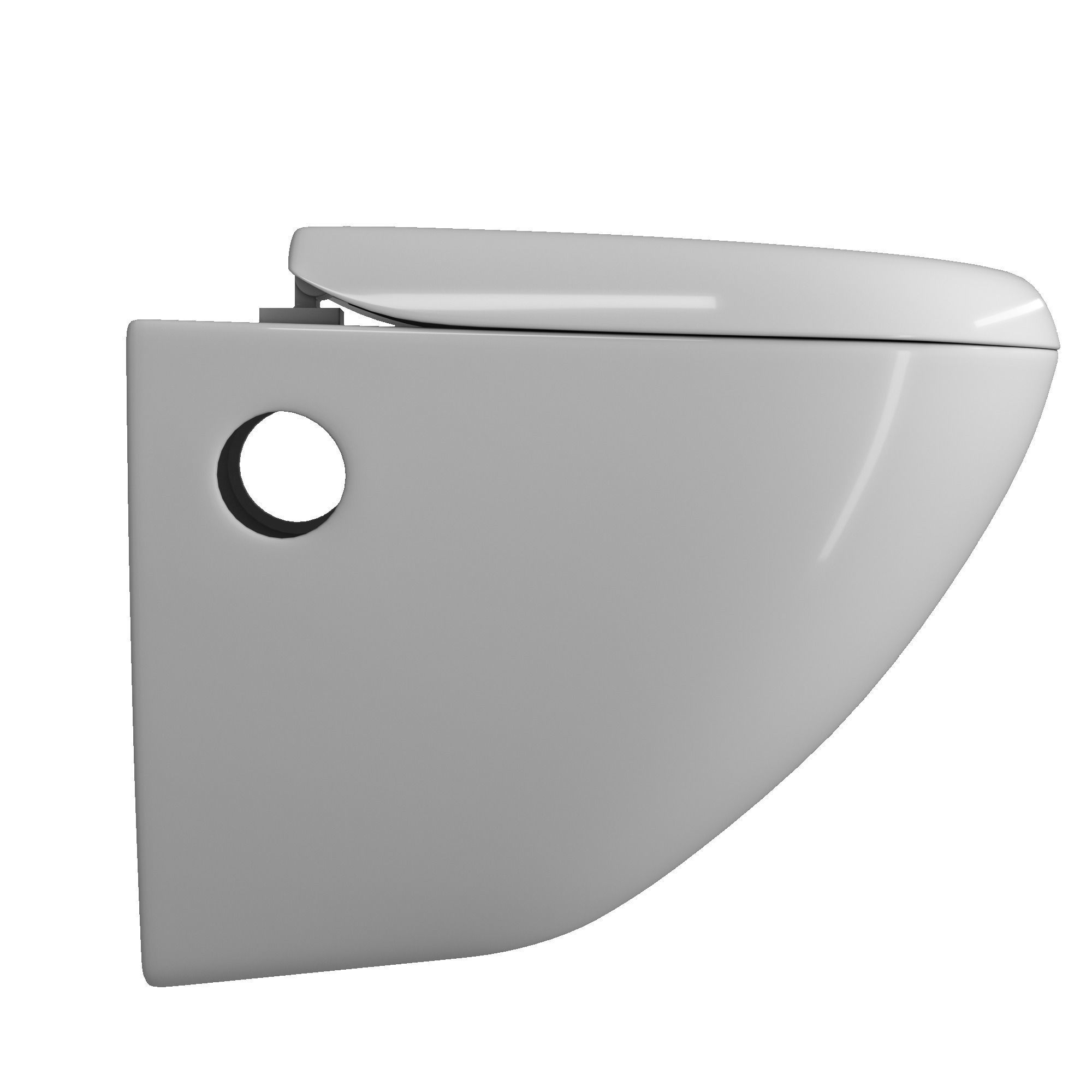 Wall Hung Water closet toilet 3D model Modeled in 3ds max  3D model_1