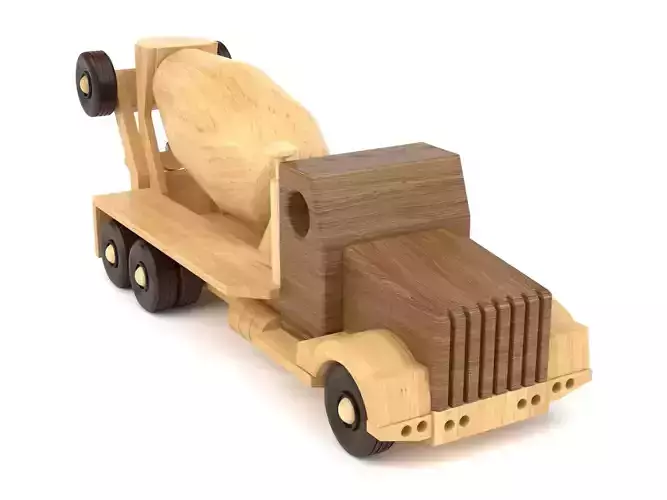 Wooden toy truck 14