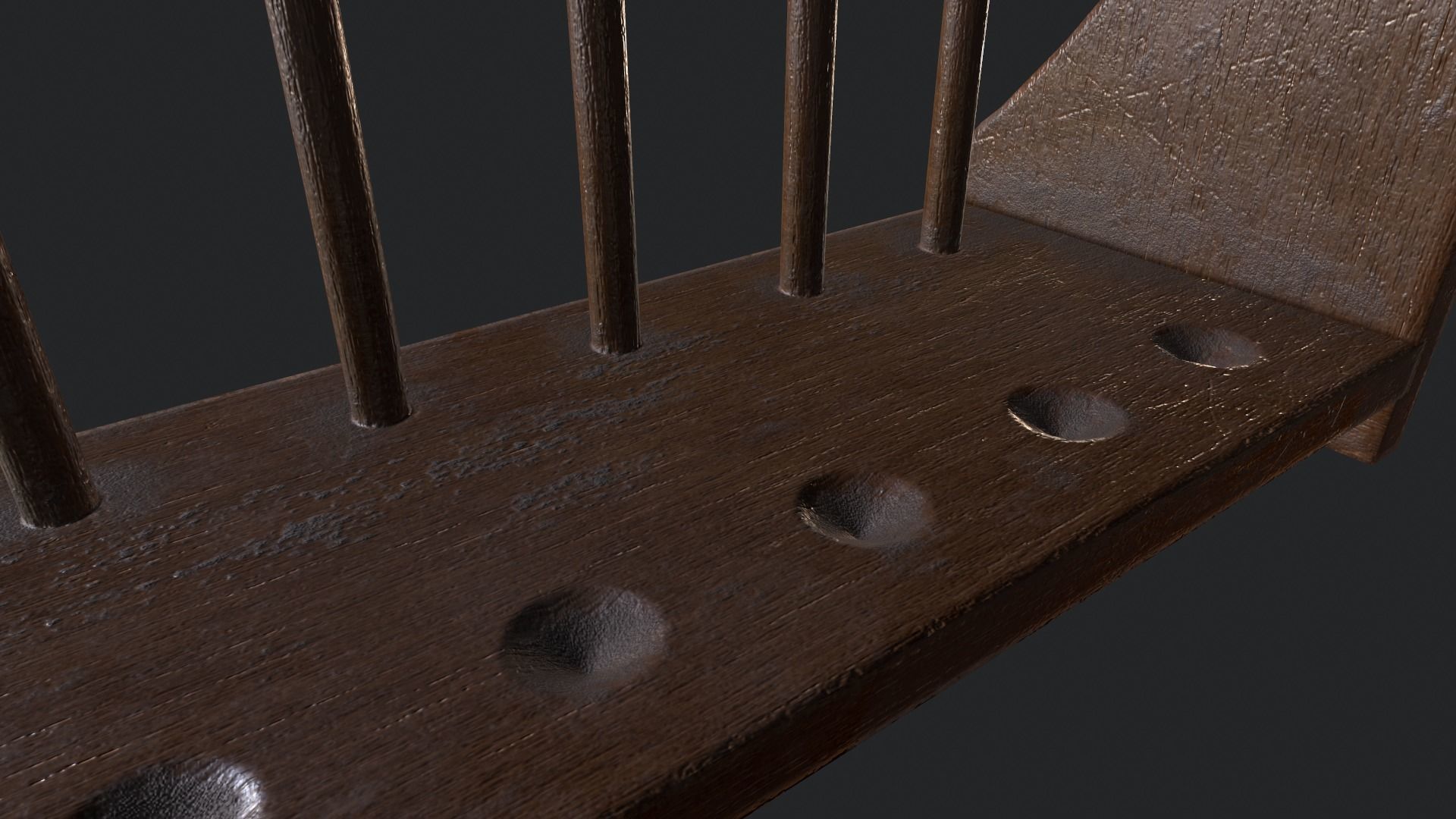 Test Tube Rack Low-poly 3D model_14