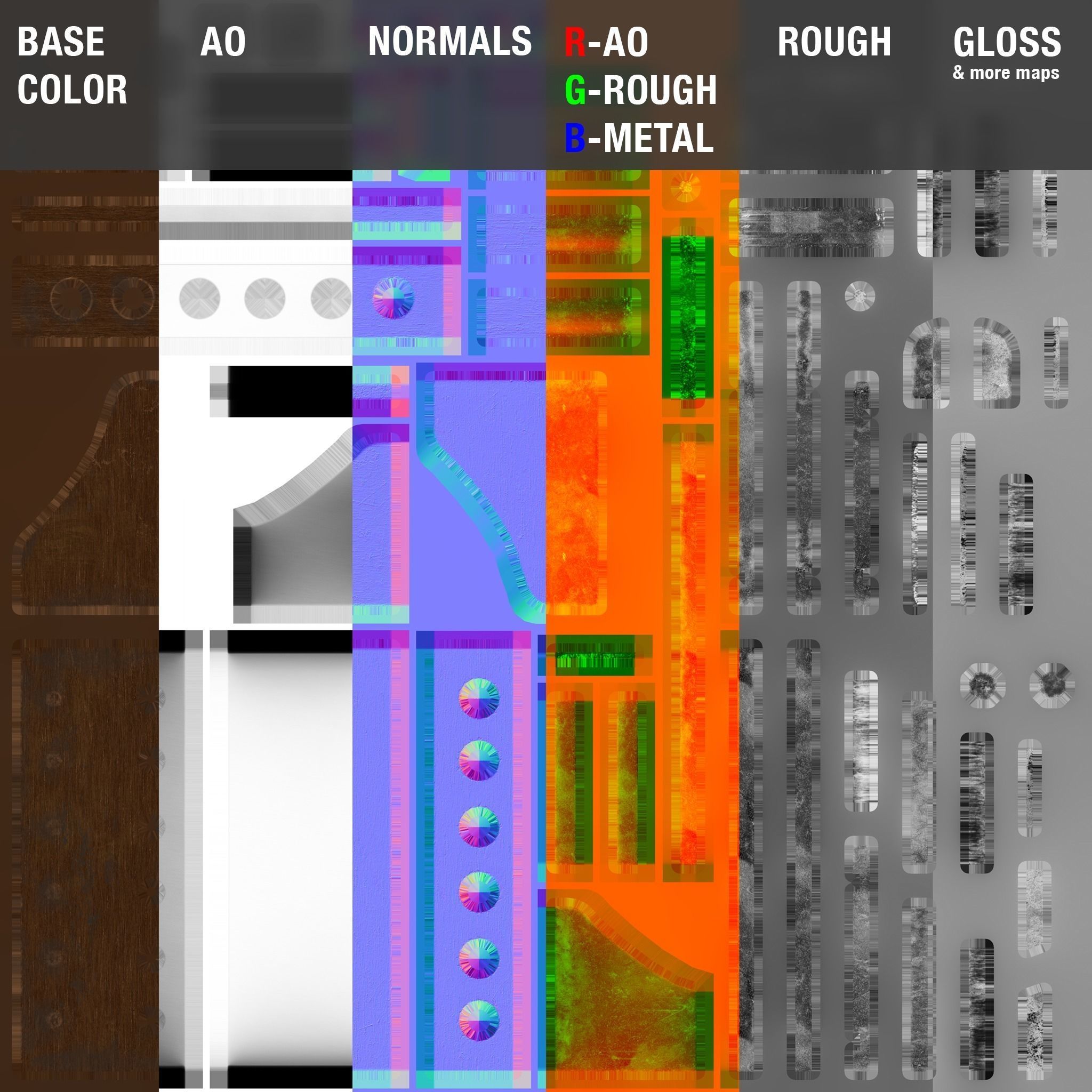 Test Tube Rack Low-poly 3D model_23