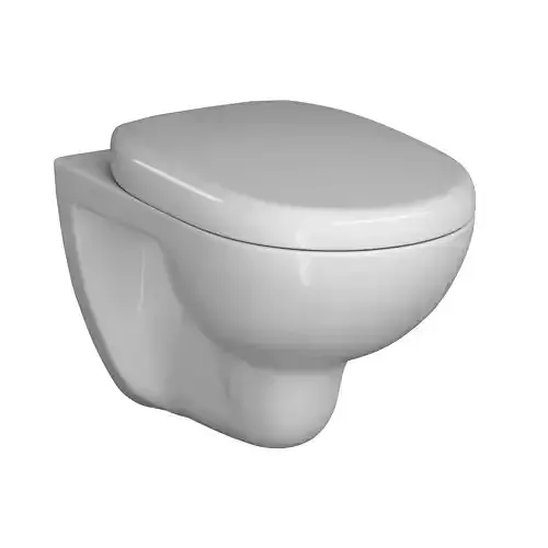 Wall Hung Water closet toilet 3D model Modeled in 3ds max