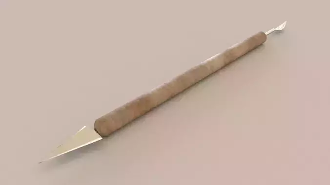 clay sculpture tools 4 3D Model