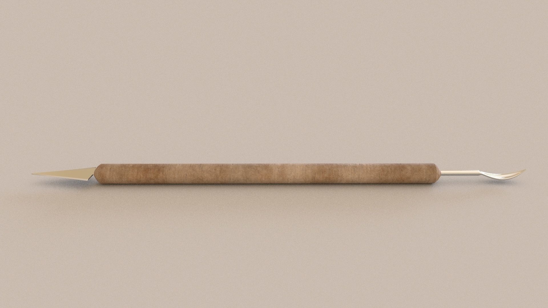 clay sculpture tools 4 3D Model Low-poly 3D model_2