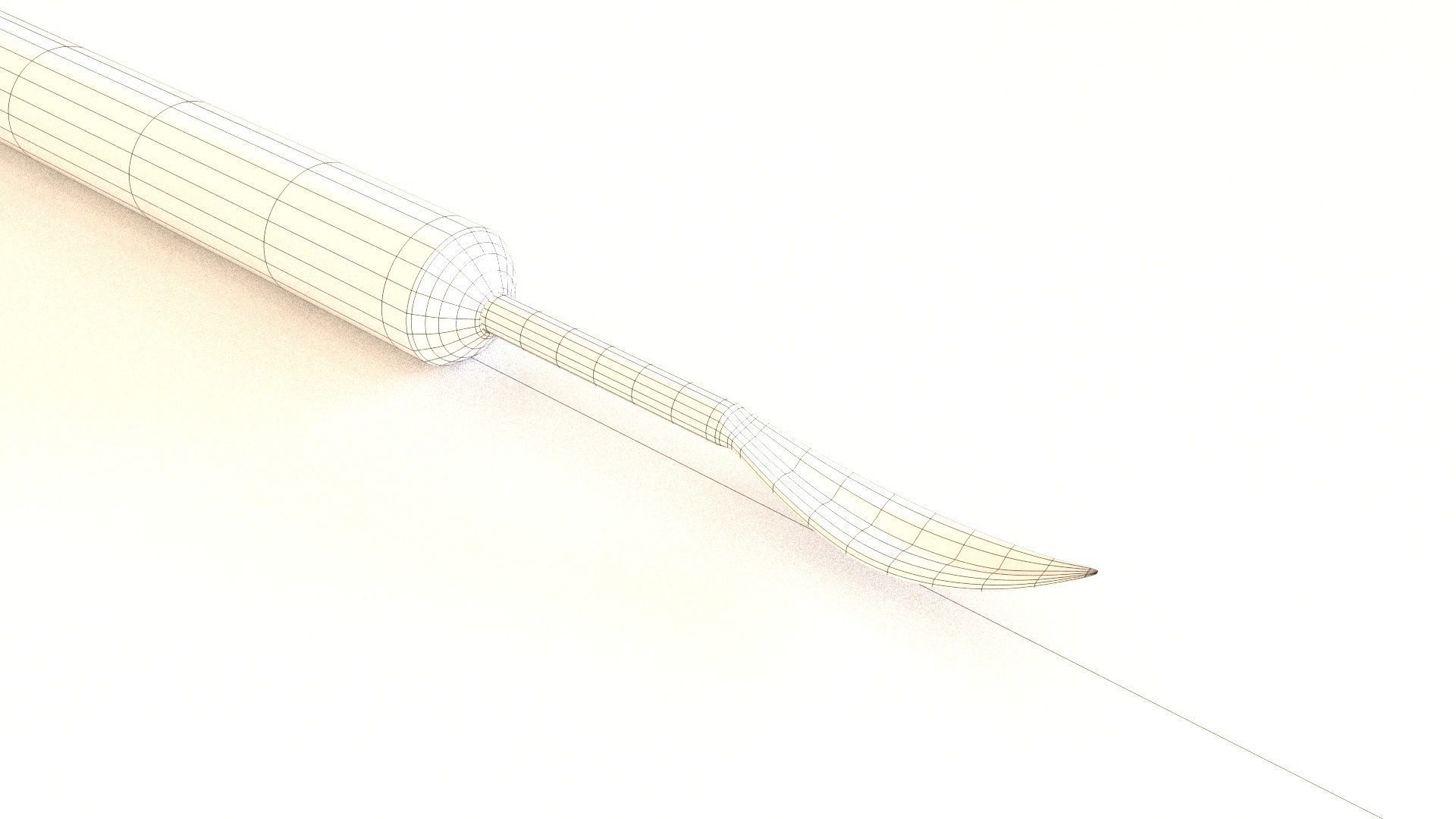 clay sculpture tools 4 3D Model Low-poly 3D model_1