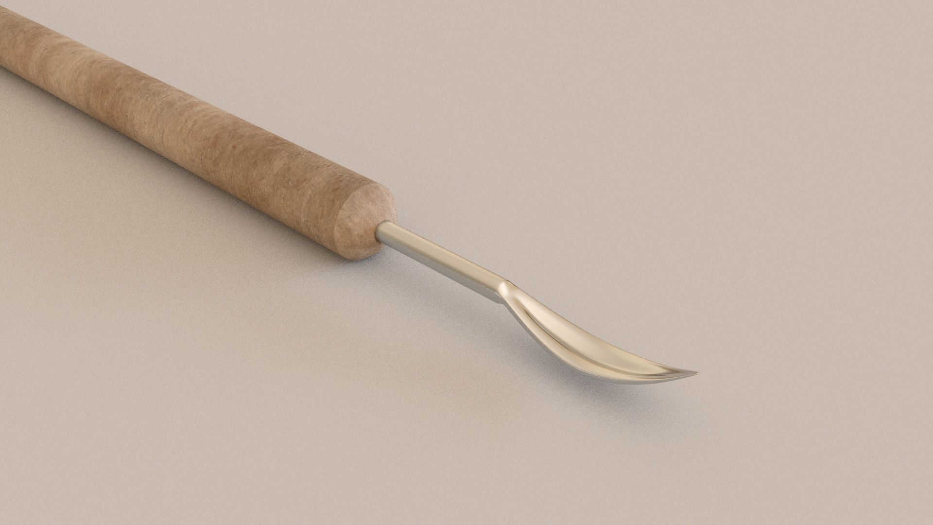 clay sculpture tools 4 3D Model Low-poly 3D model_6