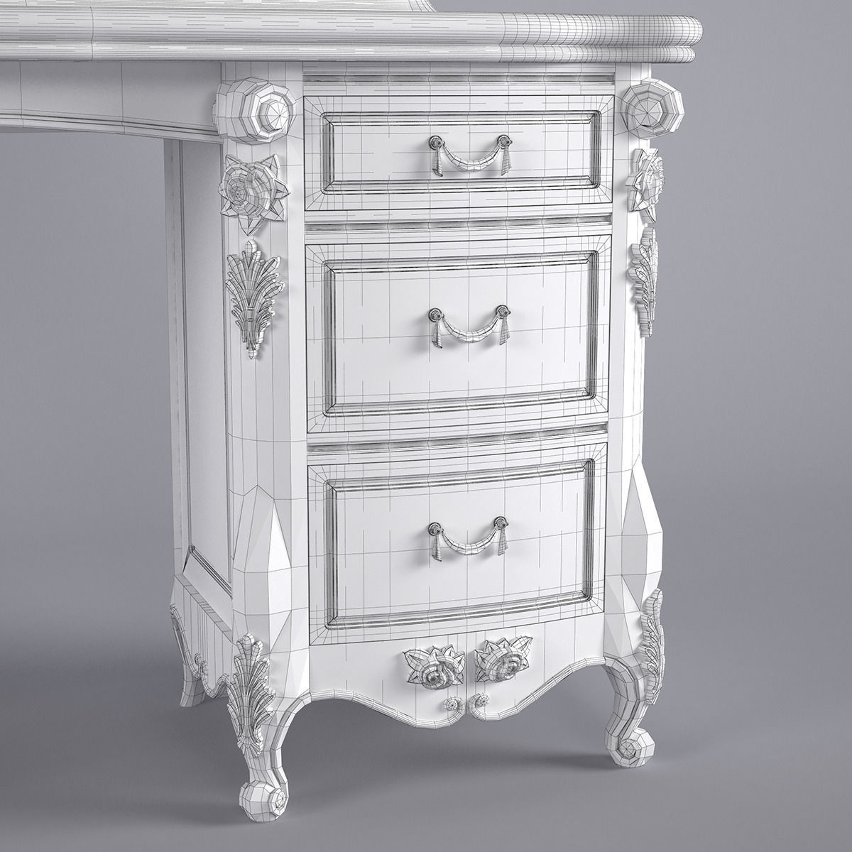 Toilet table 3D model_6