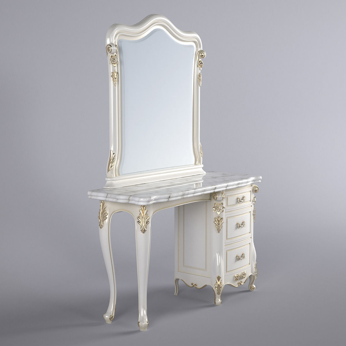 Toilet table 3D model_2