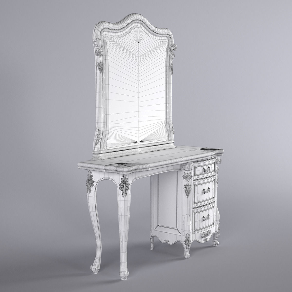 Toilet table 3D model_5