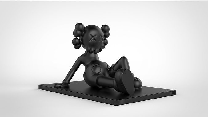 KAWS sitting on stand Printible  3D print model