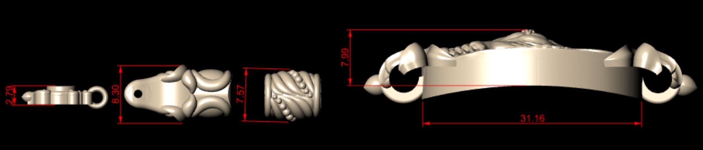 Alice in Wonderland 3D print model_8