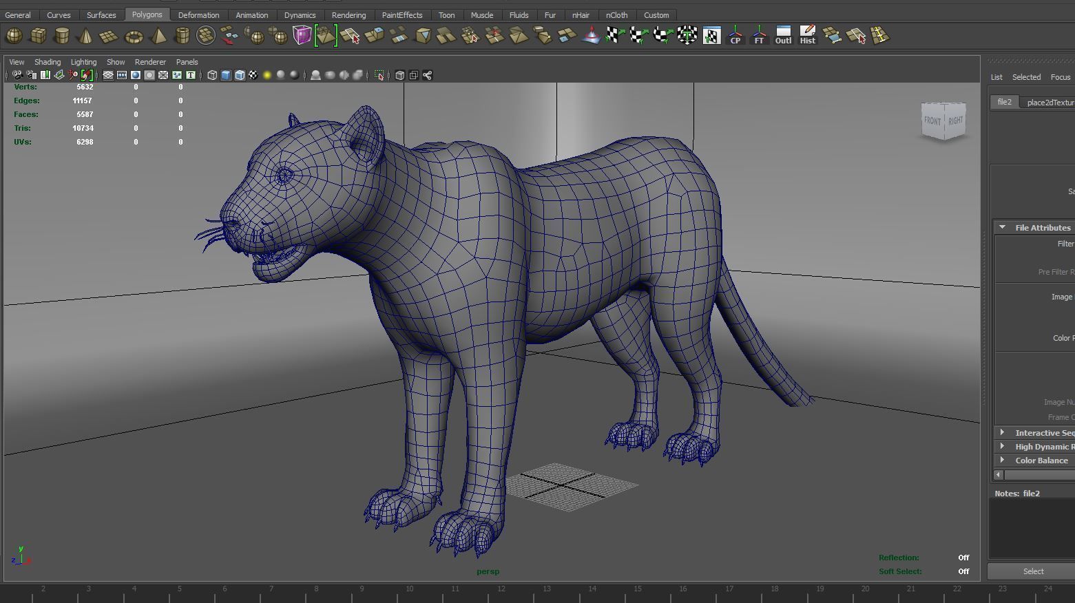 3d Wild Black Panther Rigged Model Low-poly 3D model_27
