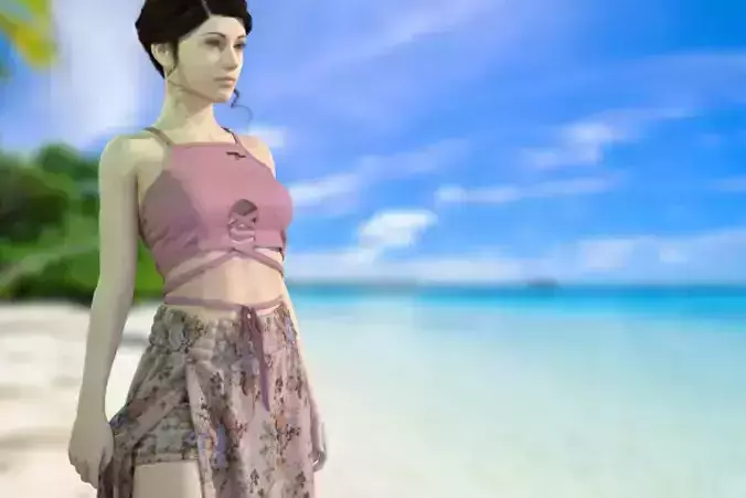 Women Summer Beach Wear - 49 Marvelous Designer and Clo3D