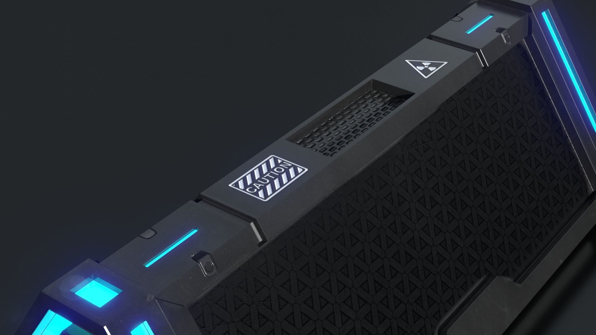 Sci Fi Box v5 Low-poly 3D model_3