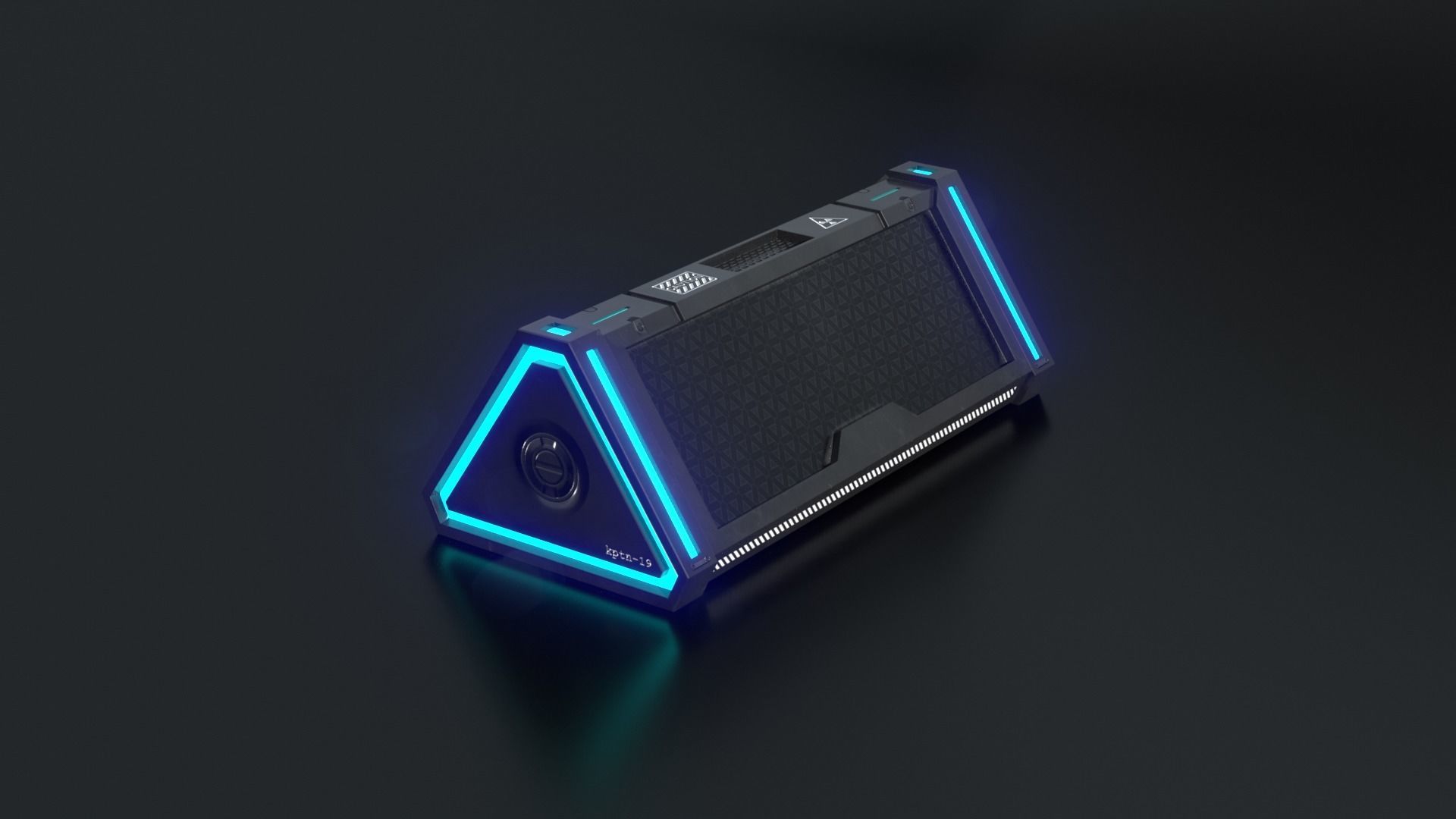 Sci Fi Box v5 Low-poly 3D model_1