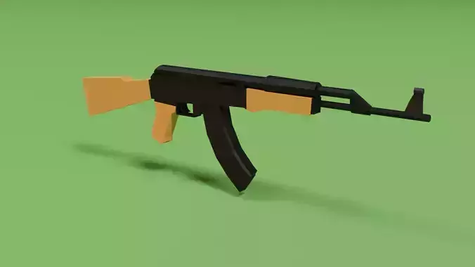 AK-47 Low Poly rifle