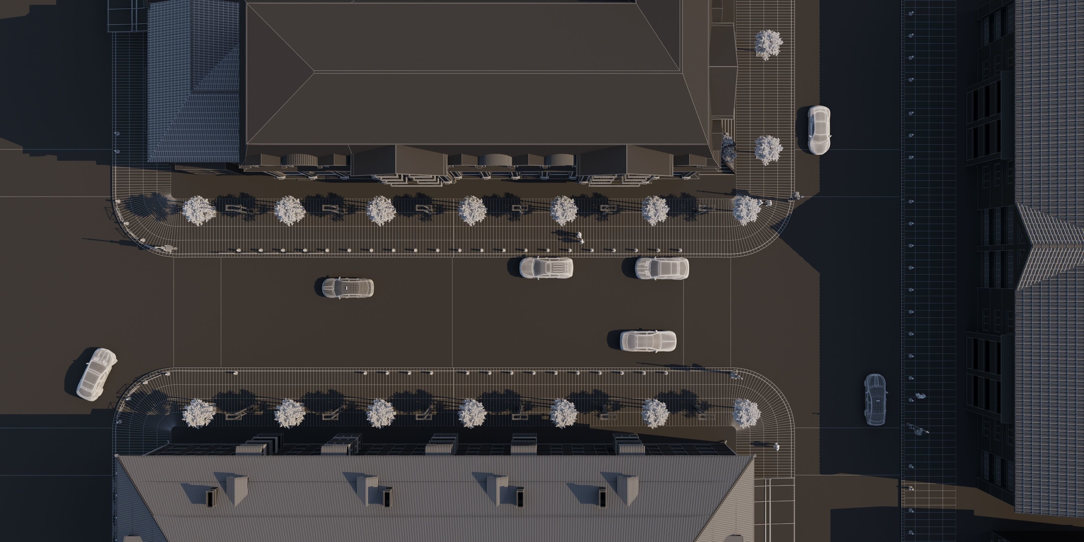 Classical Hotel Building 3D model_26