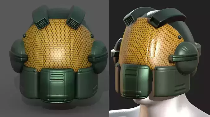 Helmet scifi military futuristic technology fantasy 