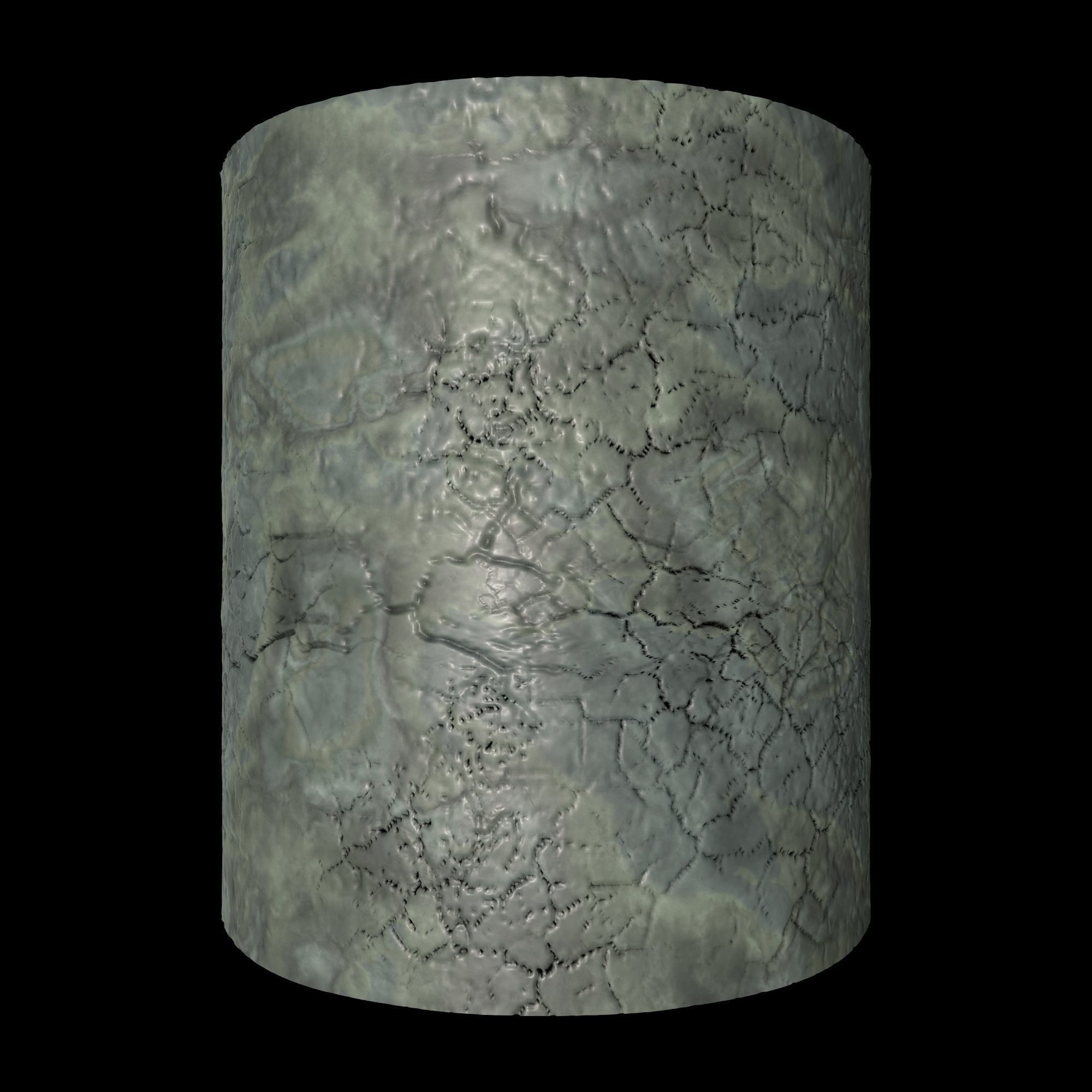 totem cracked rock Free 3D model_3