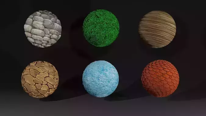 Cartoon - Stylized PBR materials Texture