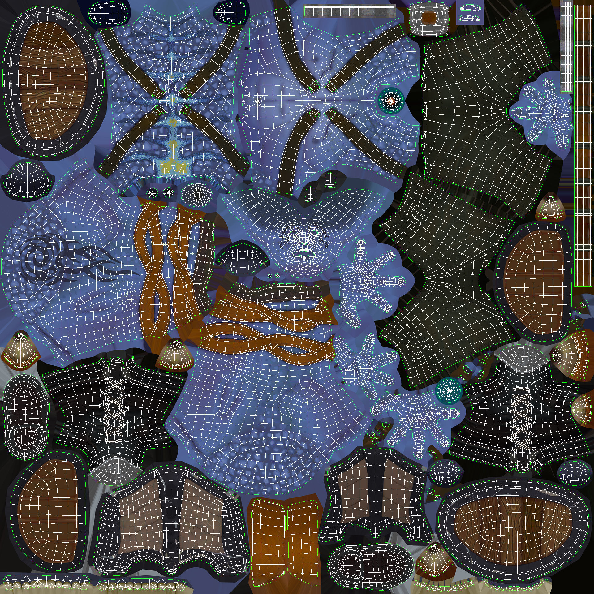 Wuragas Warrior Low-poly 3D model_9