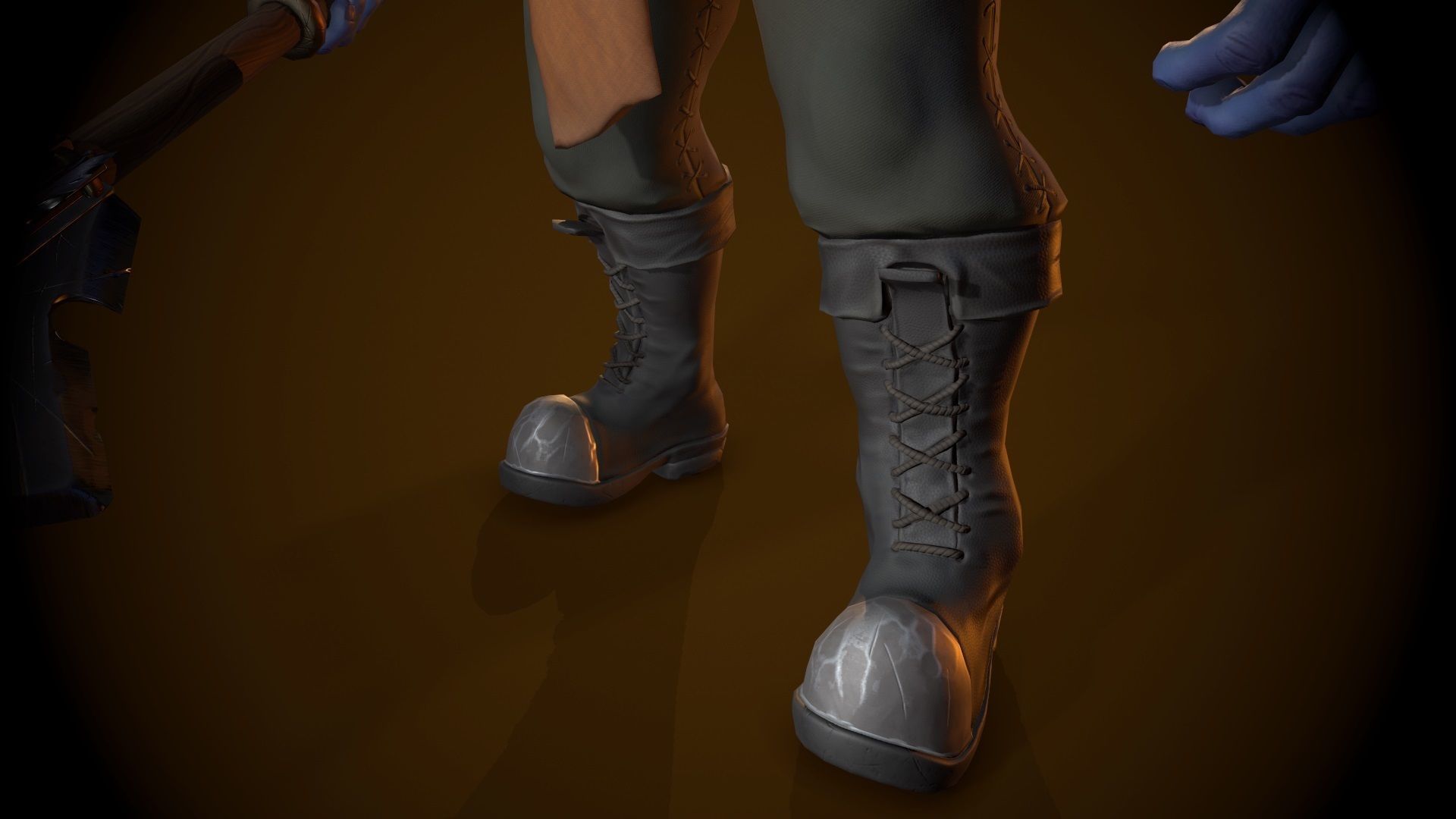 Wuragas Warrior Low-poly 3D model_8