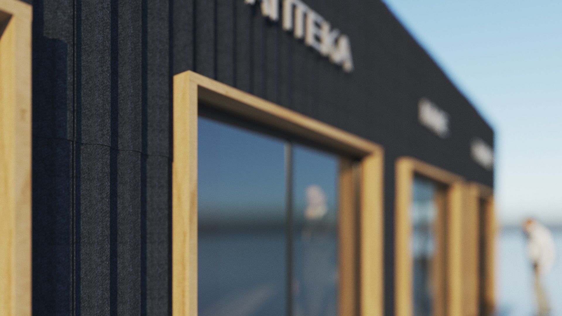 Cafe with slate facades 3D model_5