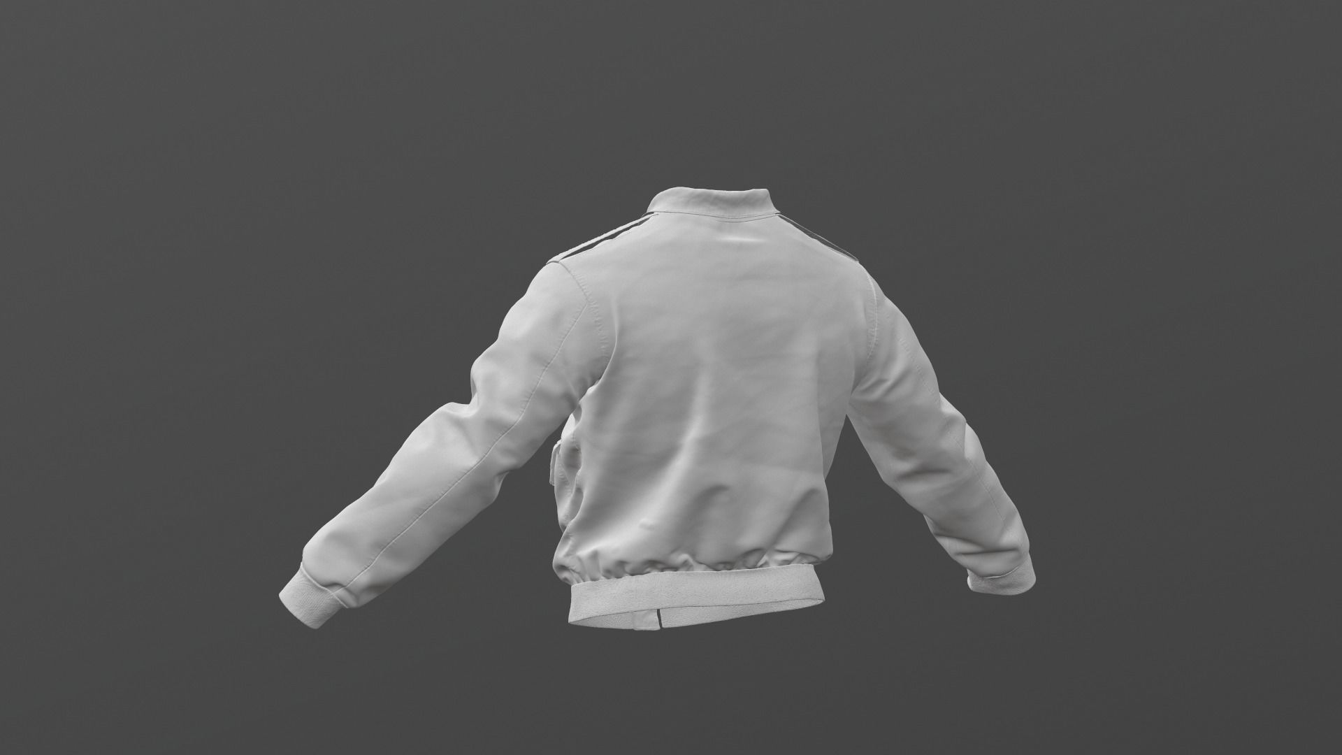 WW2 Type A-2 leather flight jacket 3D model_19