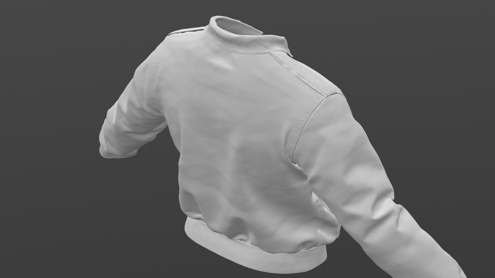 WW2 Type A-2 leather flight jacket 3D model_22