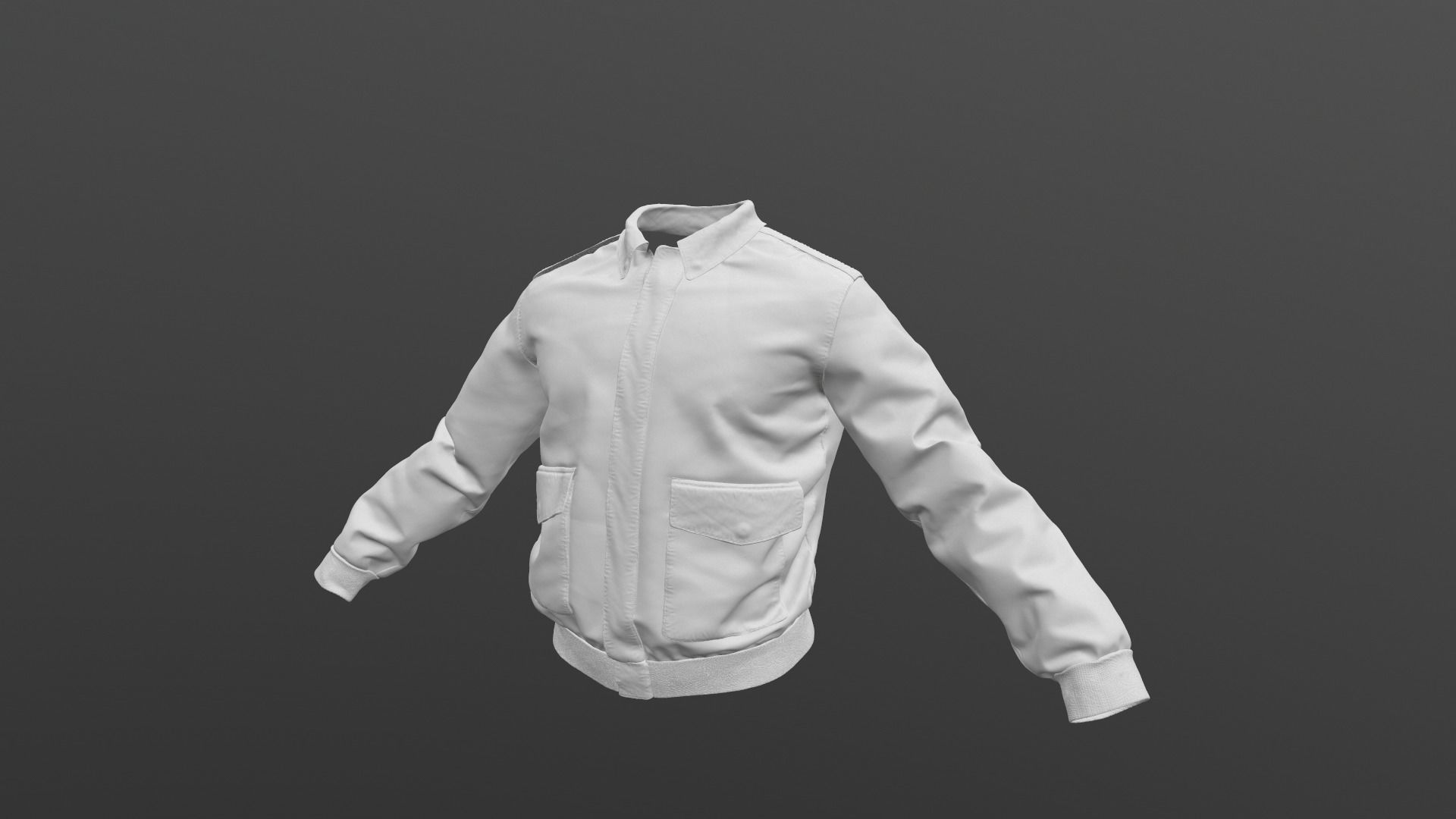 WW2 Type A-2 leather flight jacket 3D model_18