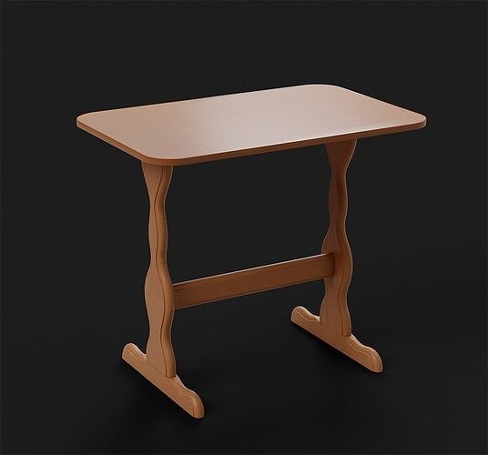 Wooden Dining Table  3D model