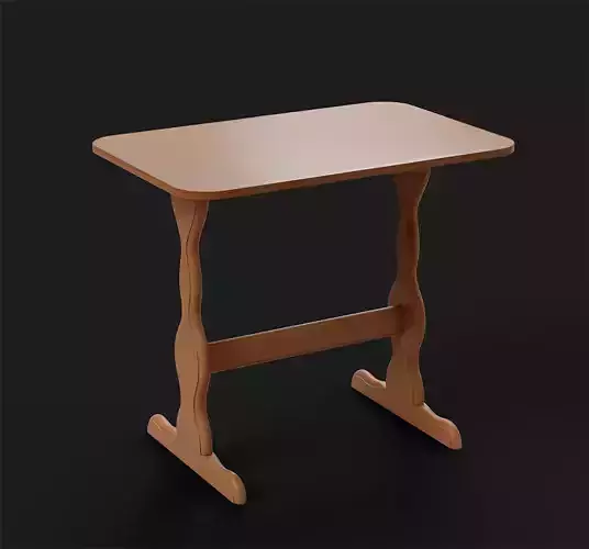 Wooden Dining Table  3D model