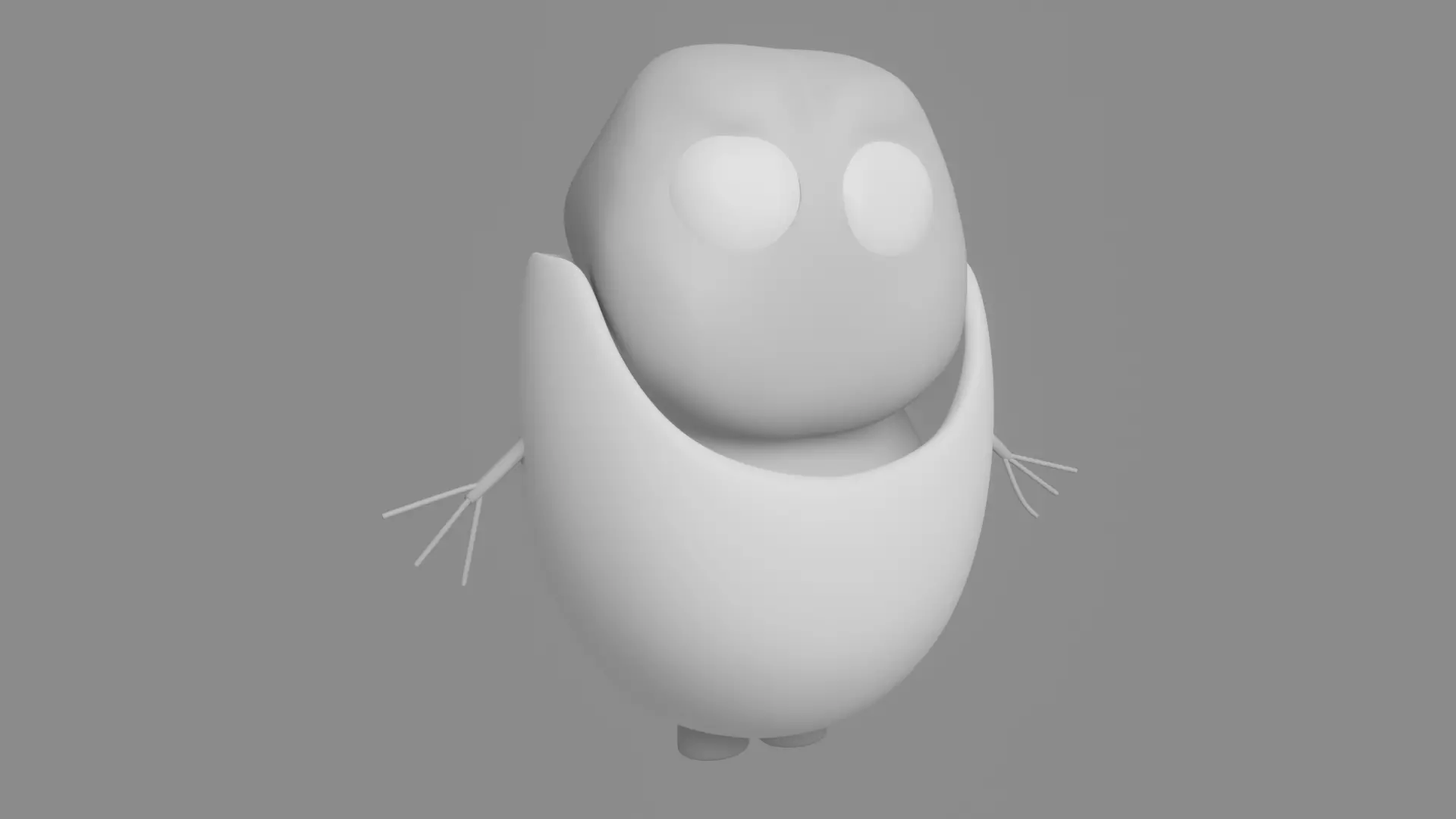 Snowy Creature 3D character Free 3D model_0
