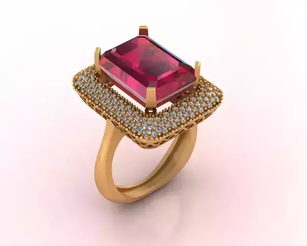 Gold Ring Ruby