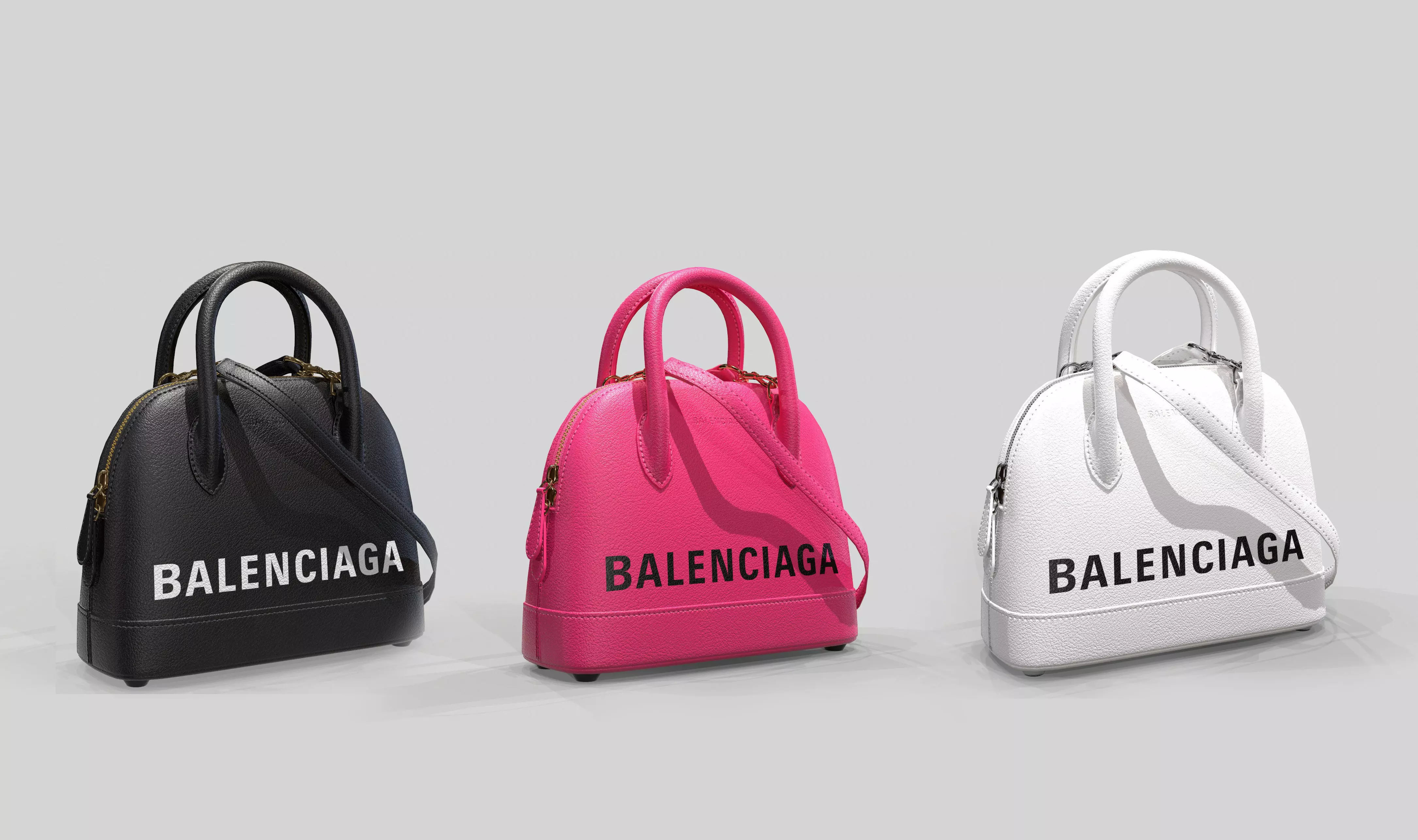 Balenciaga Ville Top Handle XXS Bag Leather 3D Model Collection_0