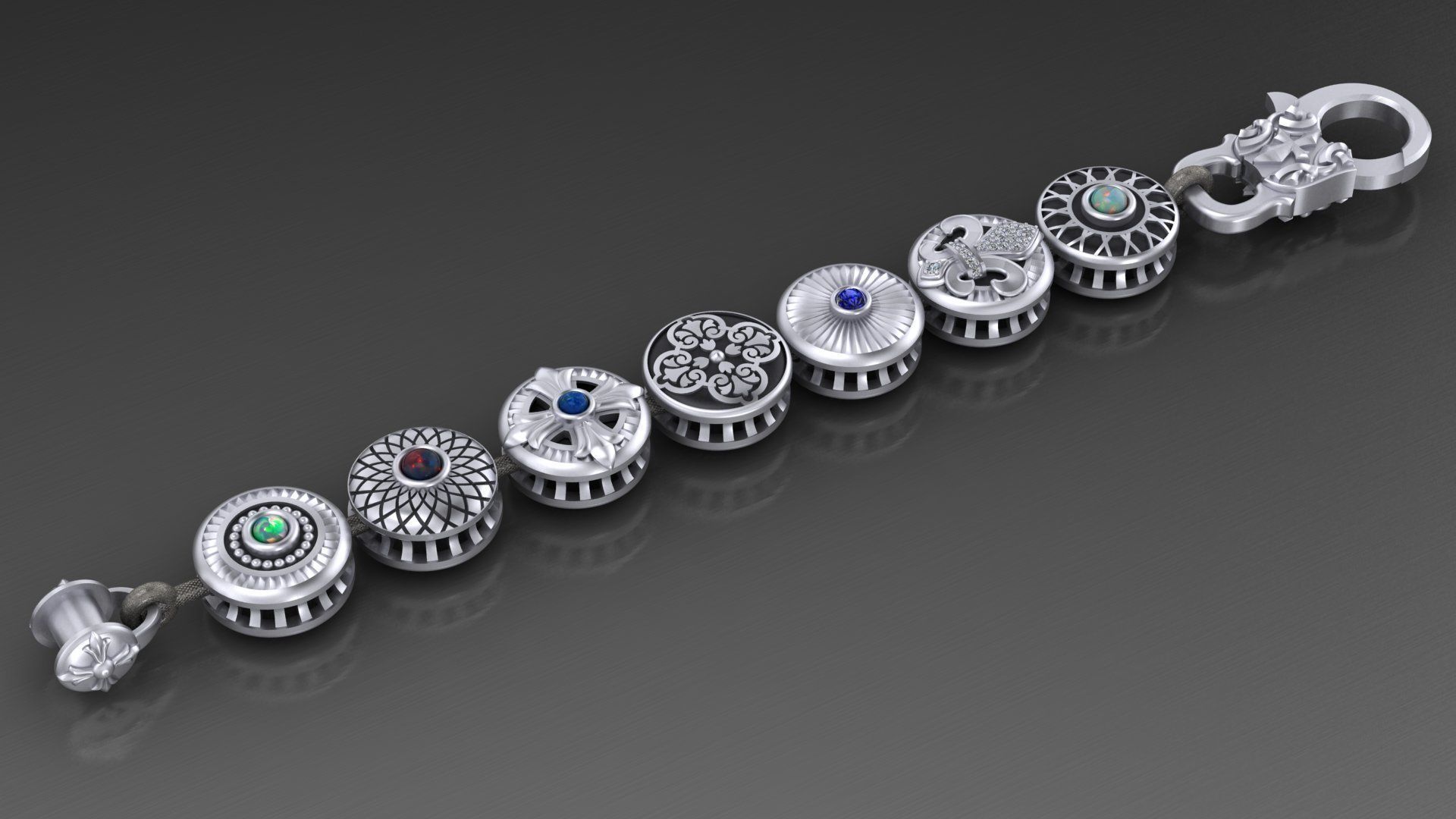 interesting Bracelet  3D print model_2