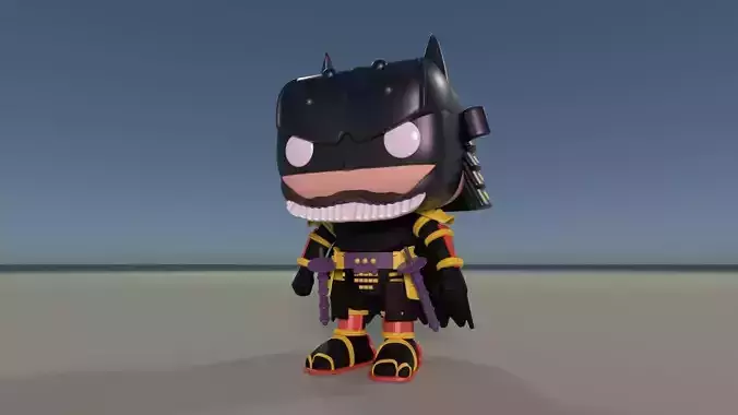 Custom Pop Batman Ninja With Swords and Helmet Armour