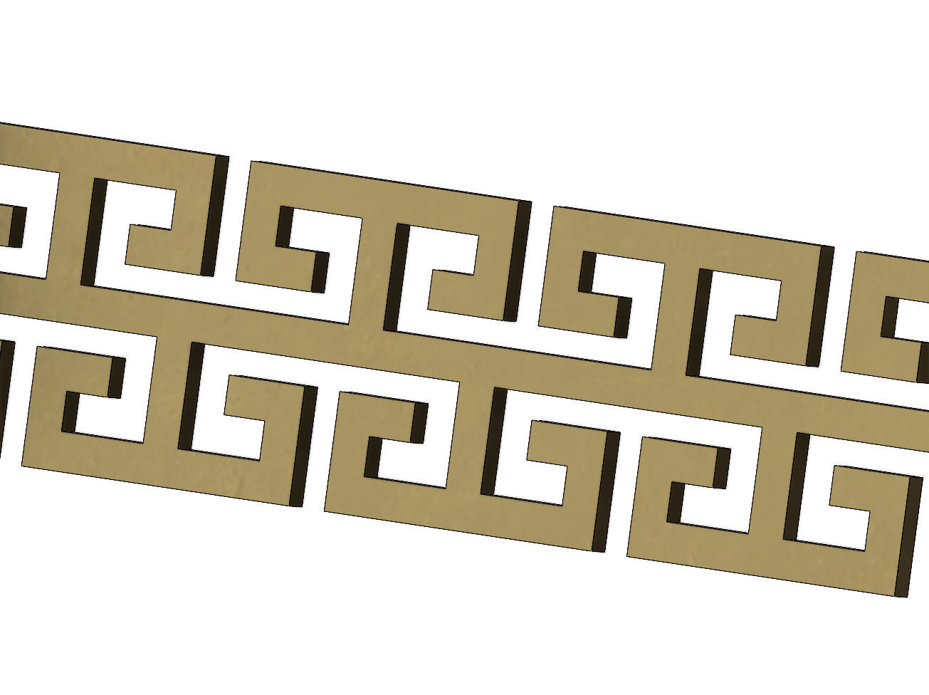 Meandre  Greek key pattern strips 3D print model_3