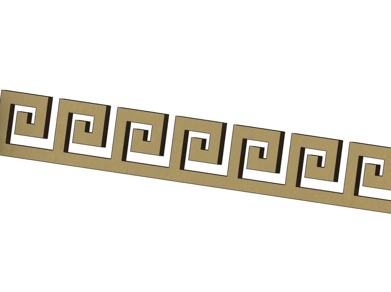 Meandre  Greek key pattern strips 3D print model_6