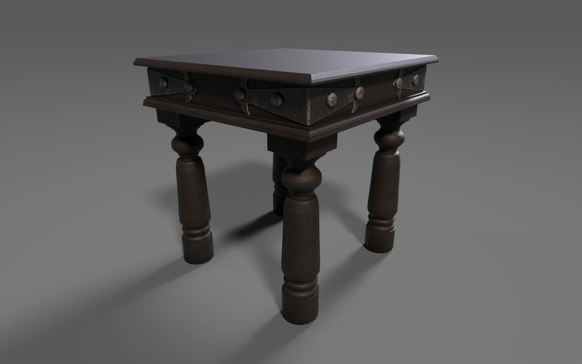 3D Model od Jaipuri Lamp table Low-poly 3D model_1