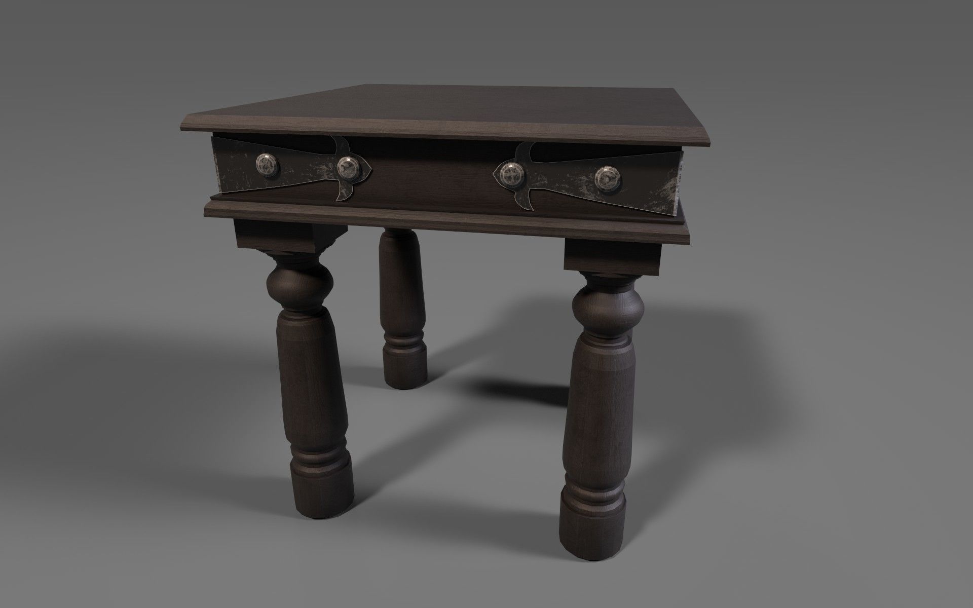 3D Model od Jaipuri Lamp table Low-poly 3D model_4