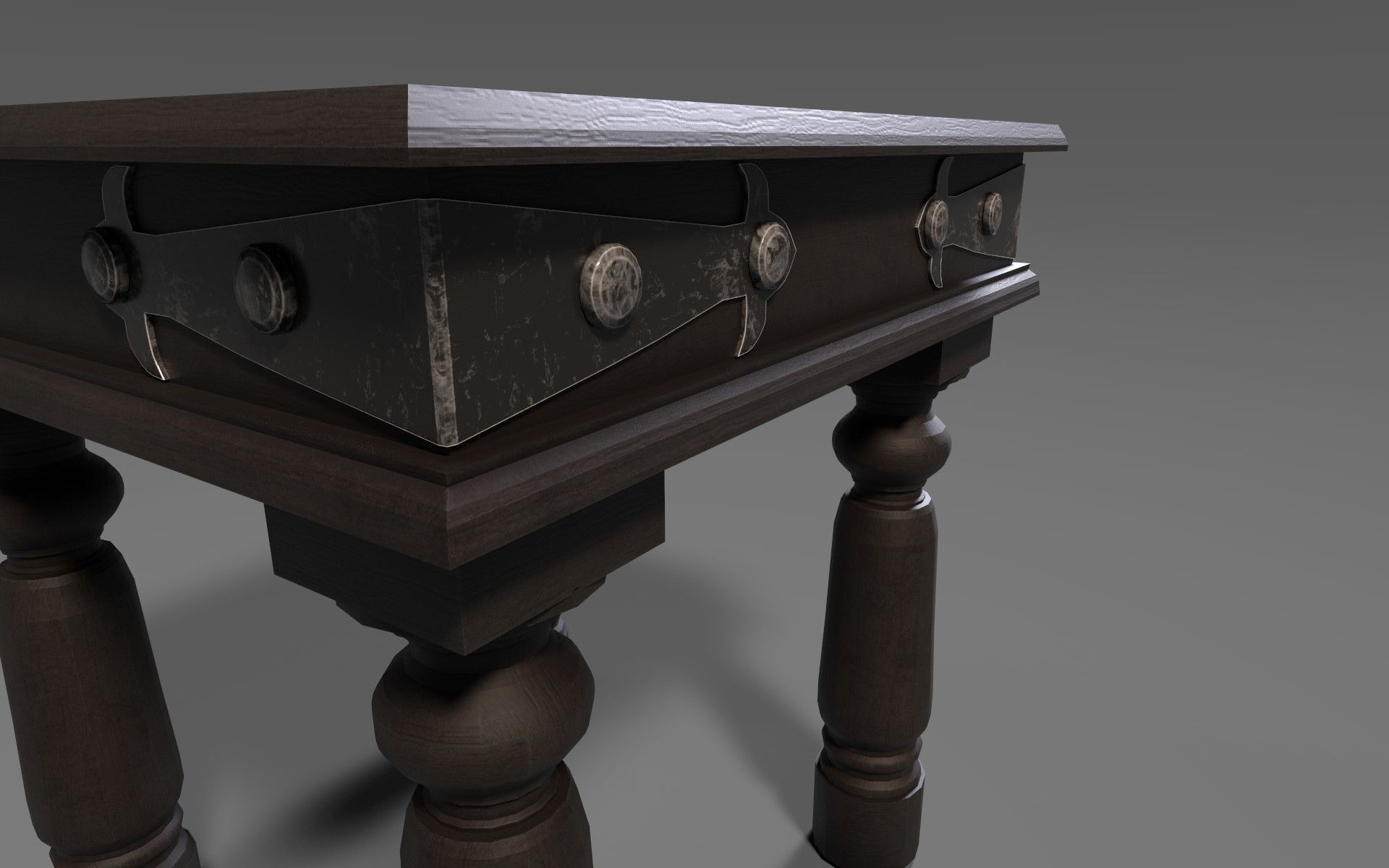 3D Model od Jaipuri Lamp table Low-poly 3D model_2