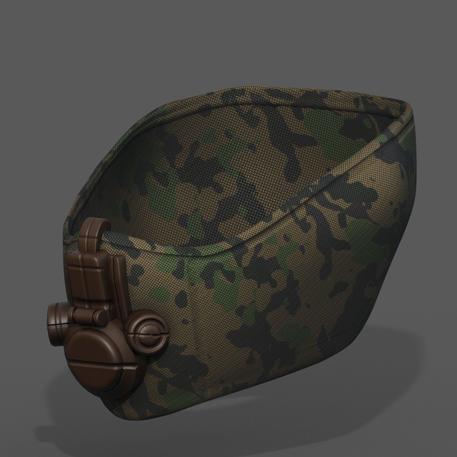 Gas mask respirator scifi futuristic 3d  Low-poly 3D model_5